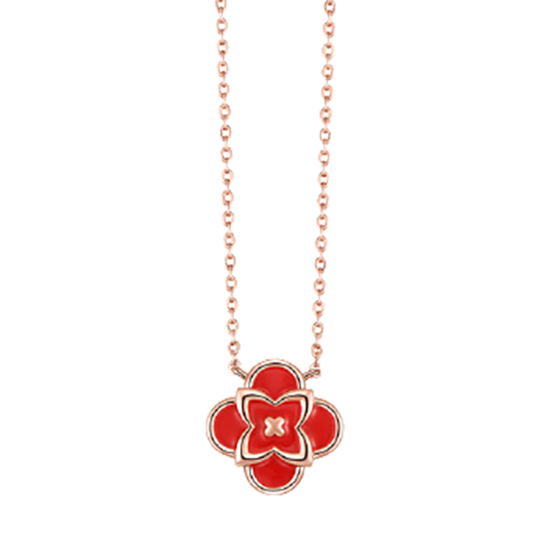 卡蒂罗 四叶草感温项链