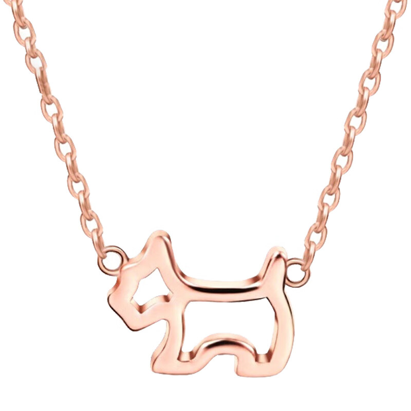 AGATHA镂空小狗项链