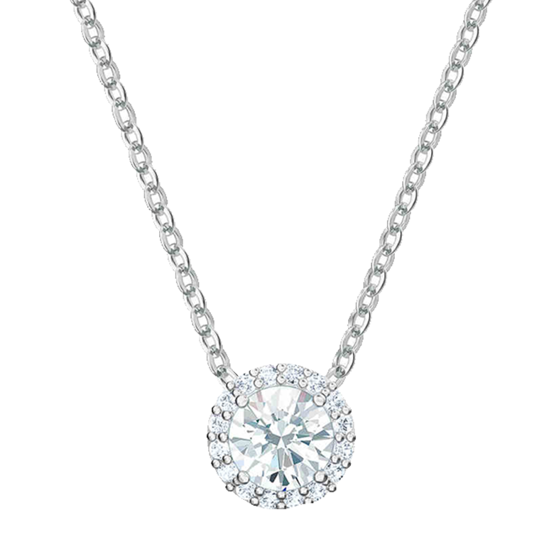 施华洛世奇镀白金色项链