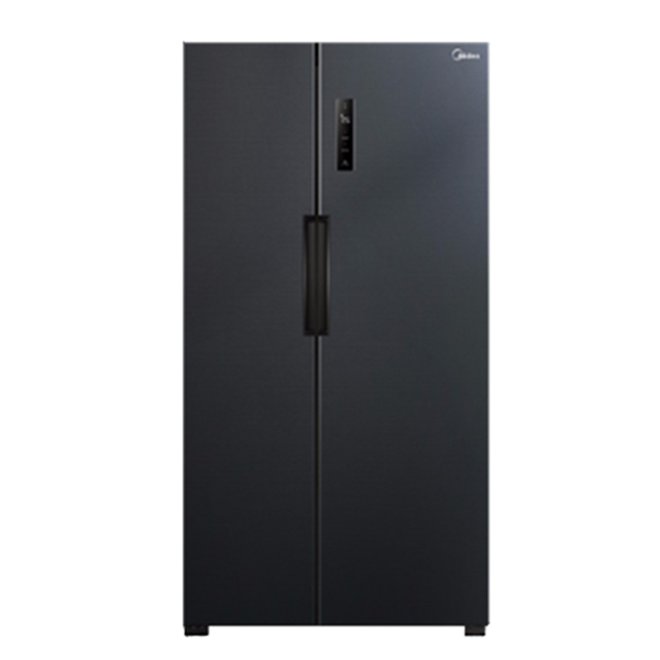 美的 纤薄净味对开门冰箱