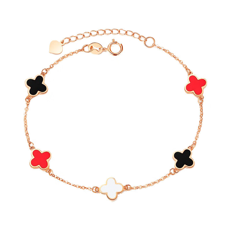 朵洛蒂镶玛瑙纯银手链