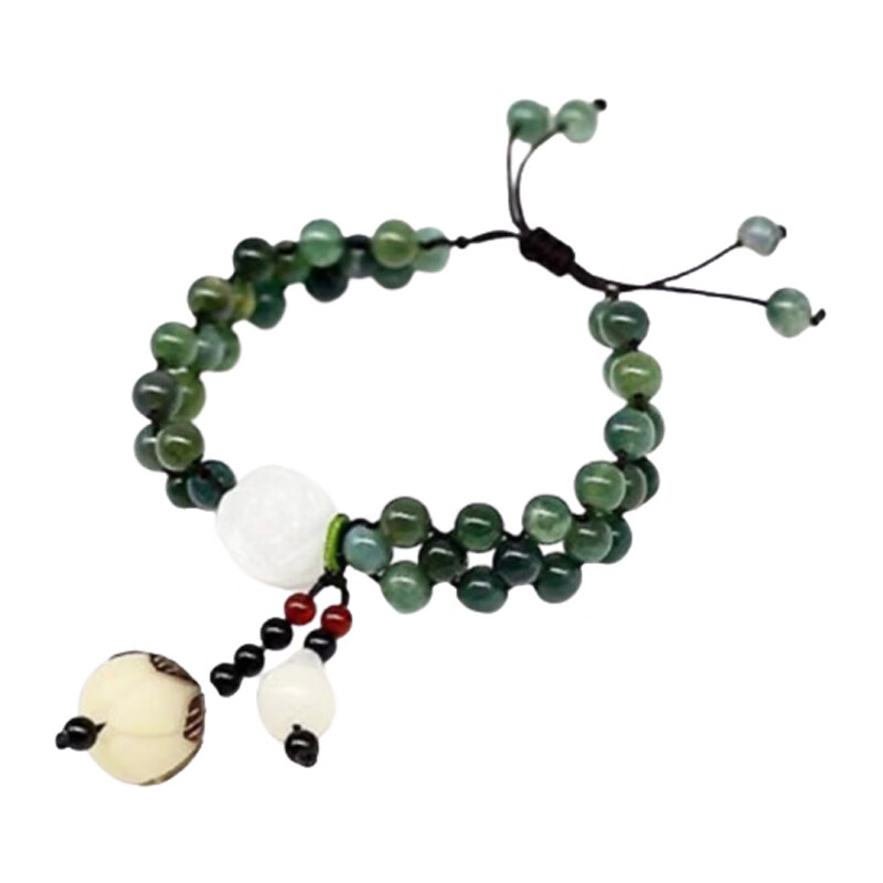 桑玛水草玛瑙水晶手链