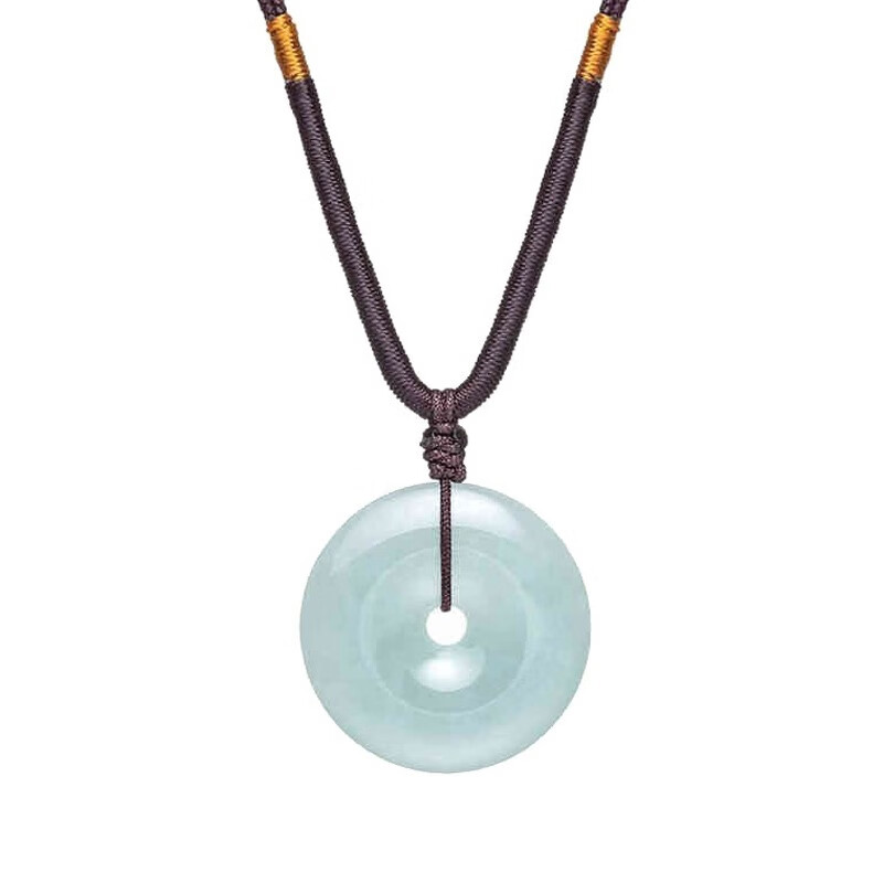 六福珠宝 平安扣翡翠 吊坠