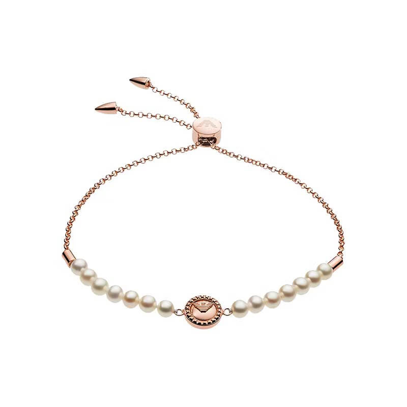 阿玛尼 鹰标珍珠手链