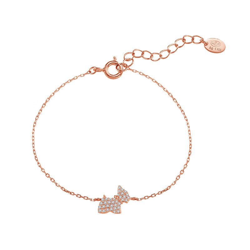 AGATHA 镶锆小狗手链