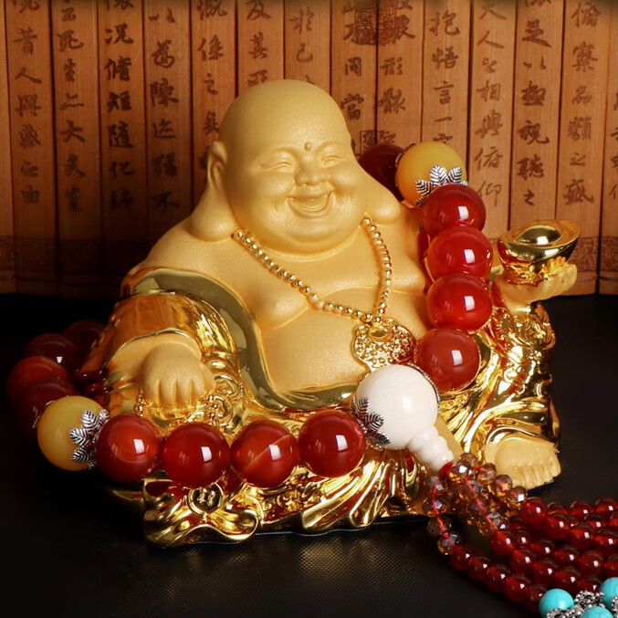 晨茜 弥勒佛汽车摆件