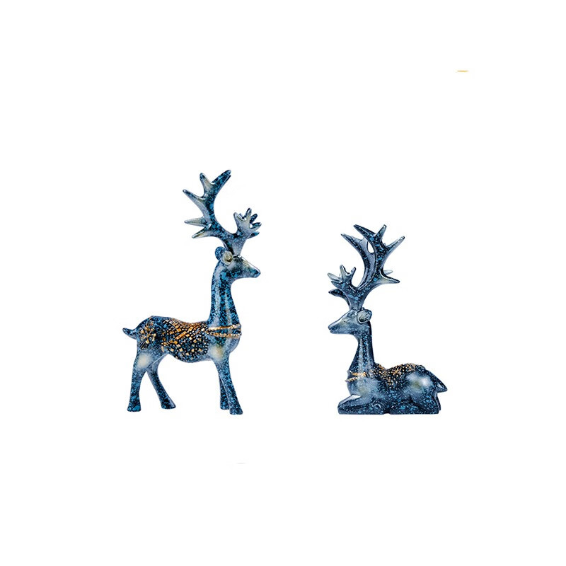 华饰 一路平安鹿 汽车摆件