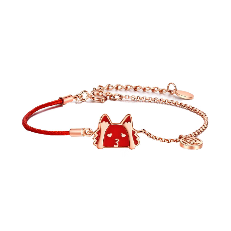 卡蒂罗 感温变色猫咪手链