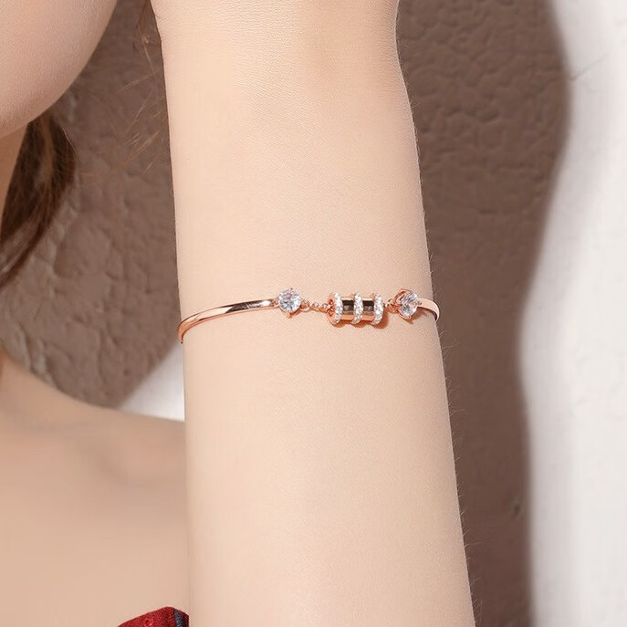 槿目 18K金小蛮腰手链