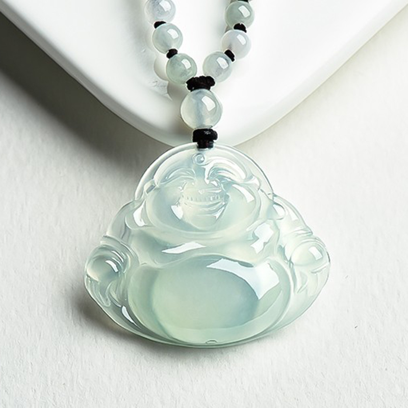 与你同行 冰种翡翠玉坠