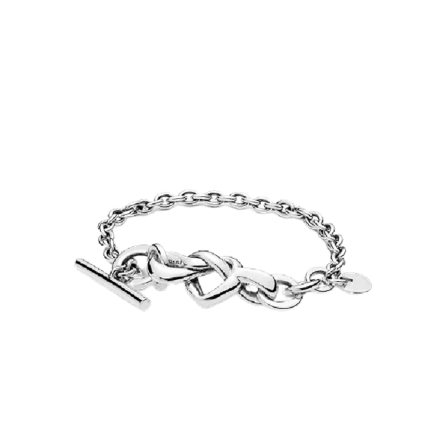 潘多拉 925银心意交织手链