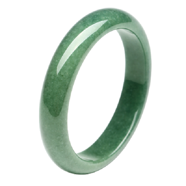 凤禧珠宝 满绿色翡翠玉镯子