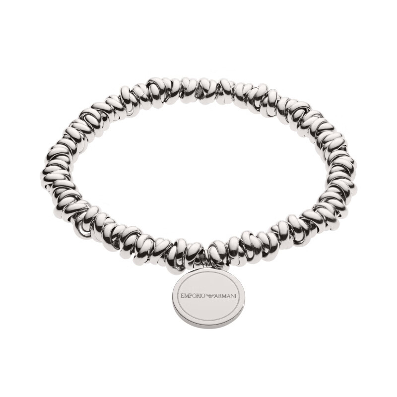 阿玛尼 银色鹰标手链