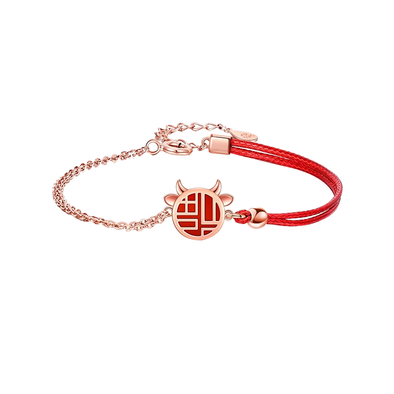 卡蒂罗 纯银小牛 手链