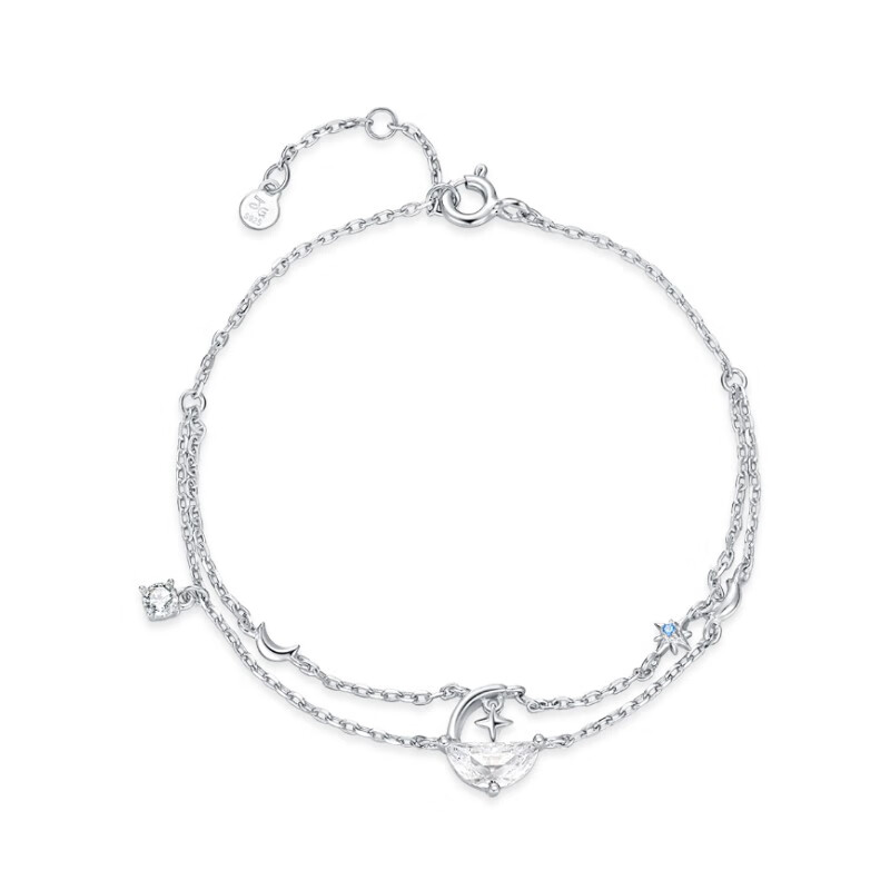 JG 纯银锆石手链