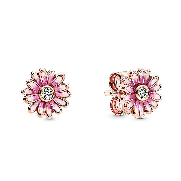 潘多拉 粉色雏菊 耳钉
