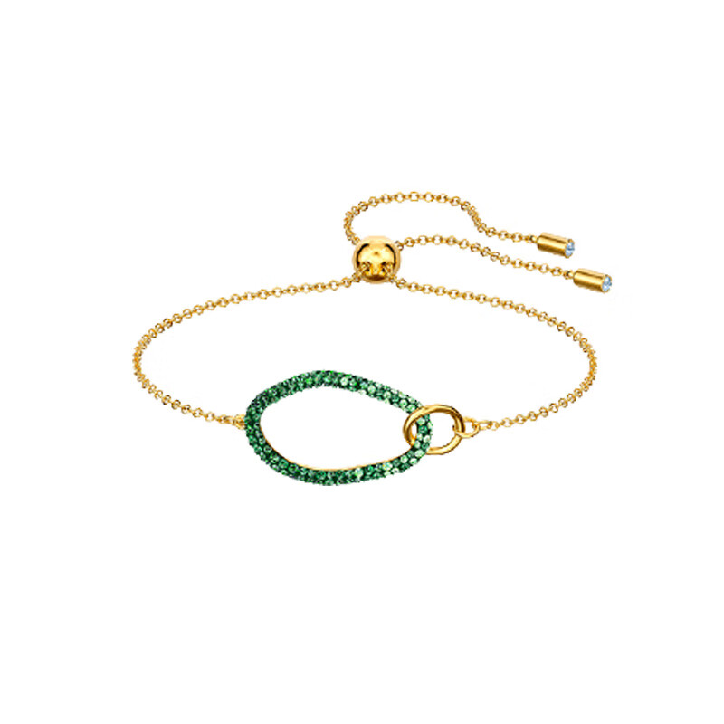 施华洛世奇 镀金色环扣手链