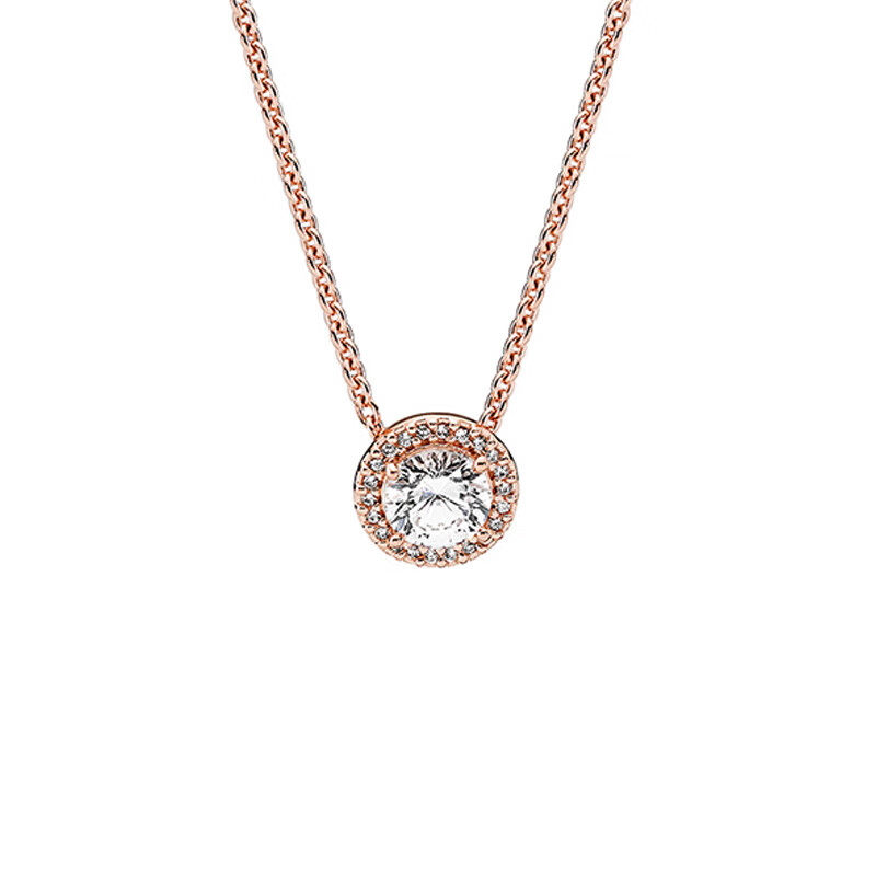 潘多拉 玫瑰金色项链