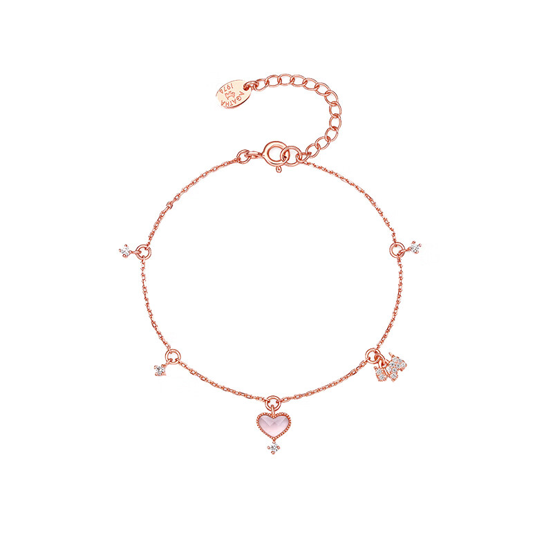 瑷嘉莎 小狗爱心 手链