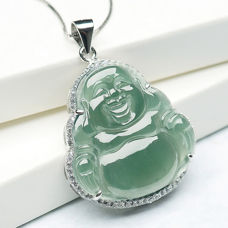 东方雅翠 笑佛 吊坠