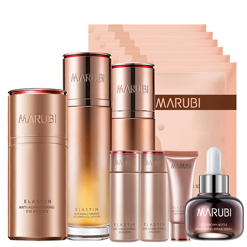 丸美 弹力蛋白凝时护肤套装