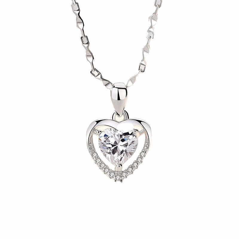 圣雅罗 浪漫心形吊坠项链
