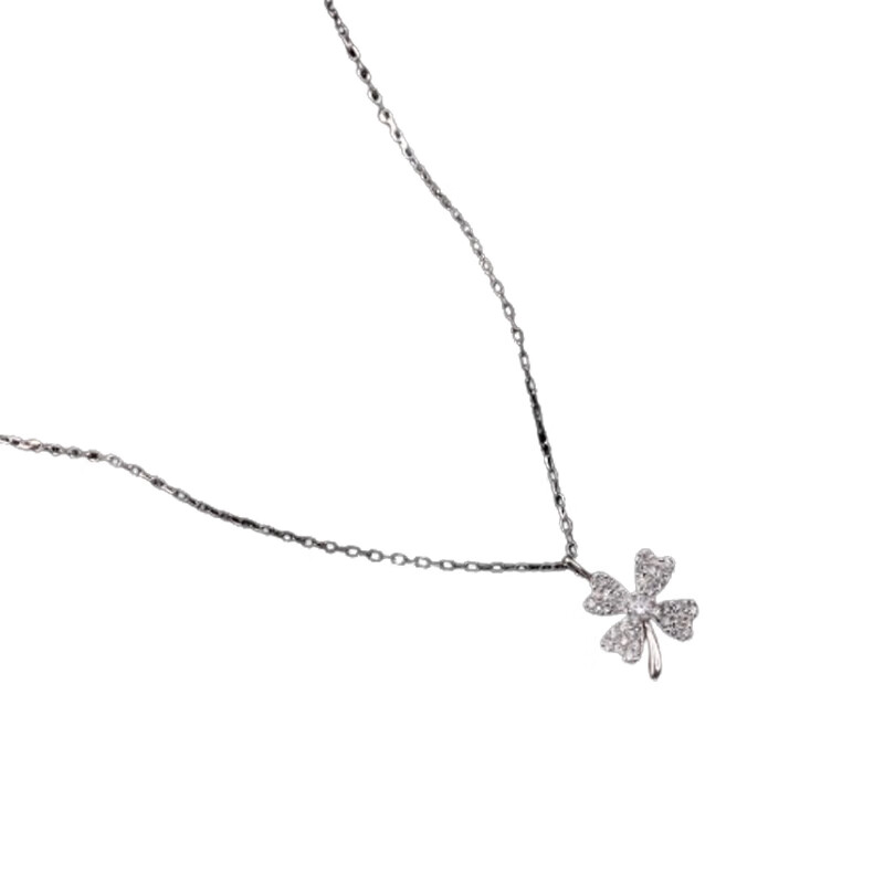 伊黛儿 四叶草镶钻项链