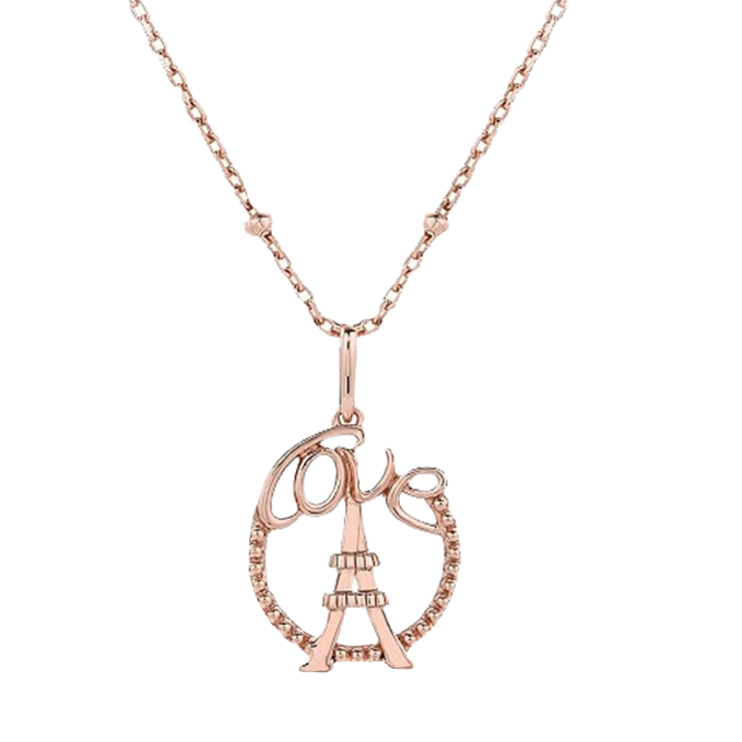 AGATHA镂空铁塔项链