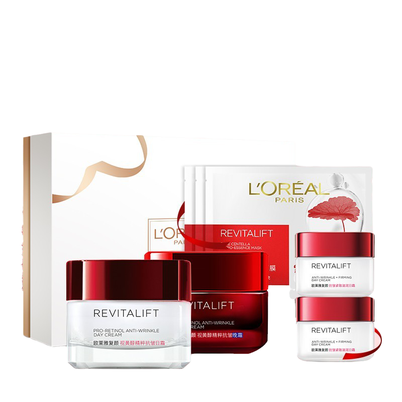 欧莱雅 复颜紧致日晚霜护肤套装