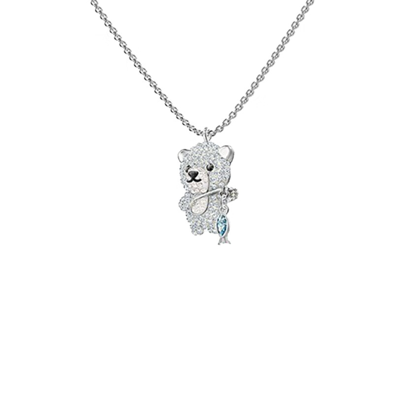 施华洛世奇 小熊水晶项链