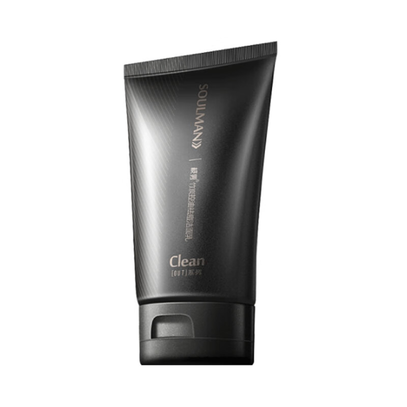 极男 竹炭净油洁面乳