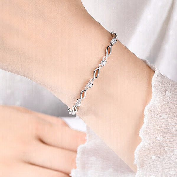 卡蒂罗 999纯银材质手链