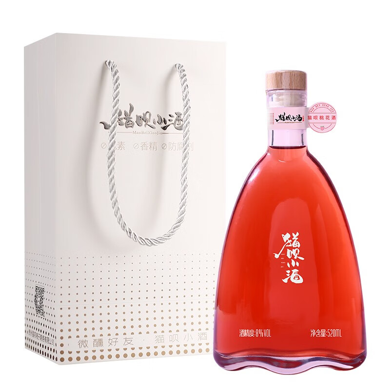 猫呗 桃花酒低度果酒