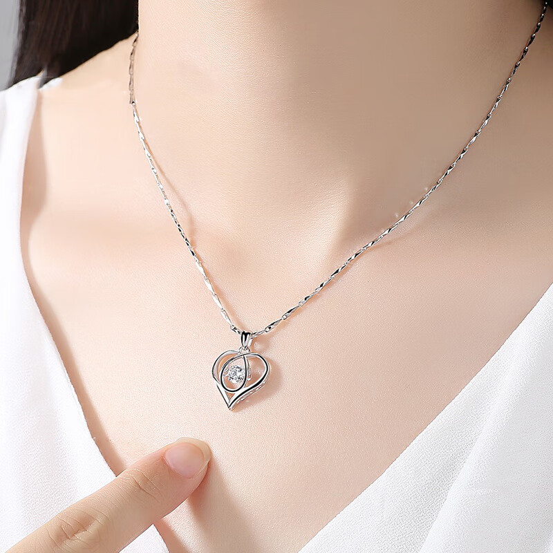 筑梦银 韩版锁骨纯银项链