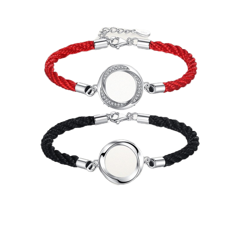 卡蒂罗 纯银情侣红绳简约 手链