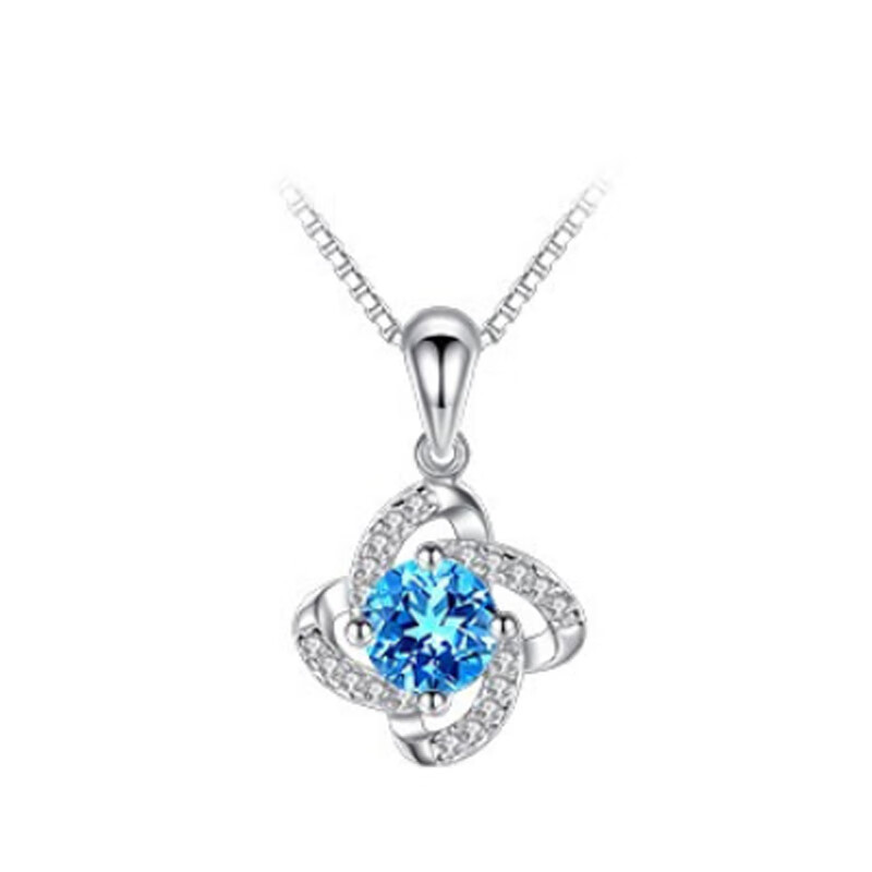 艾铂黛 海蓝锆 项链