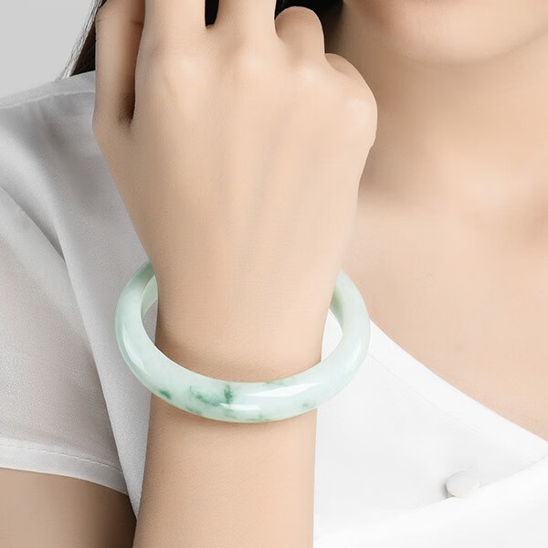 凤禧 浅绿大方翡翠手镯