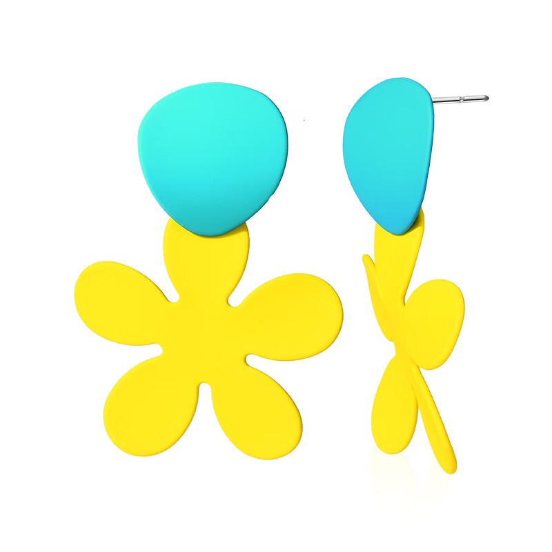 卡俪瑞莎撞色莫兰迪色系耳饰