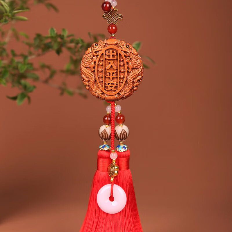 凯安瑞 桃木吊坠汽车挂件