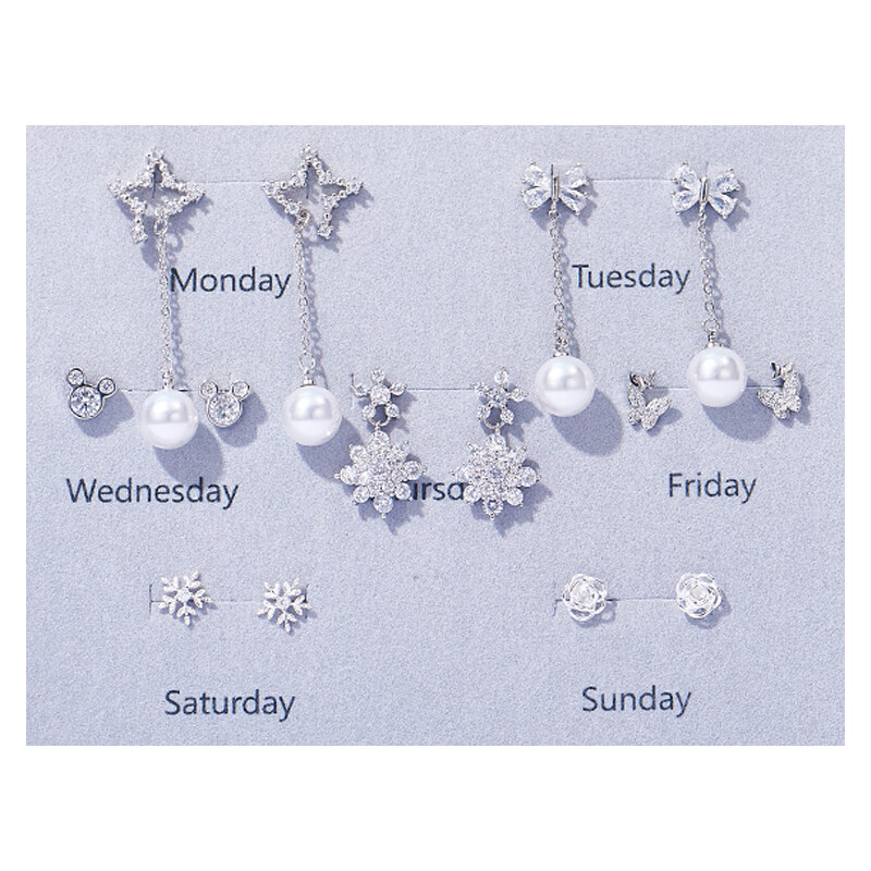 古耐 珍珠纯银耳饰