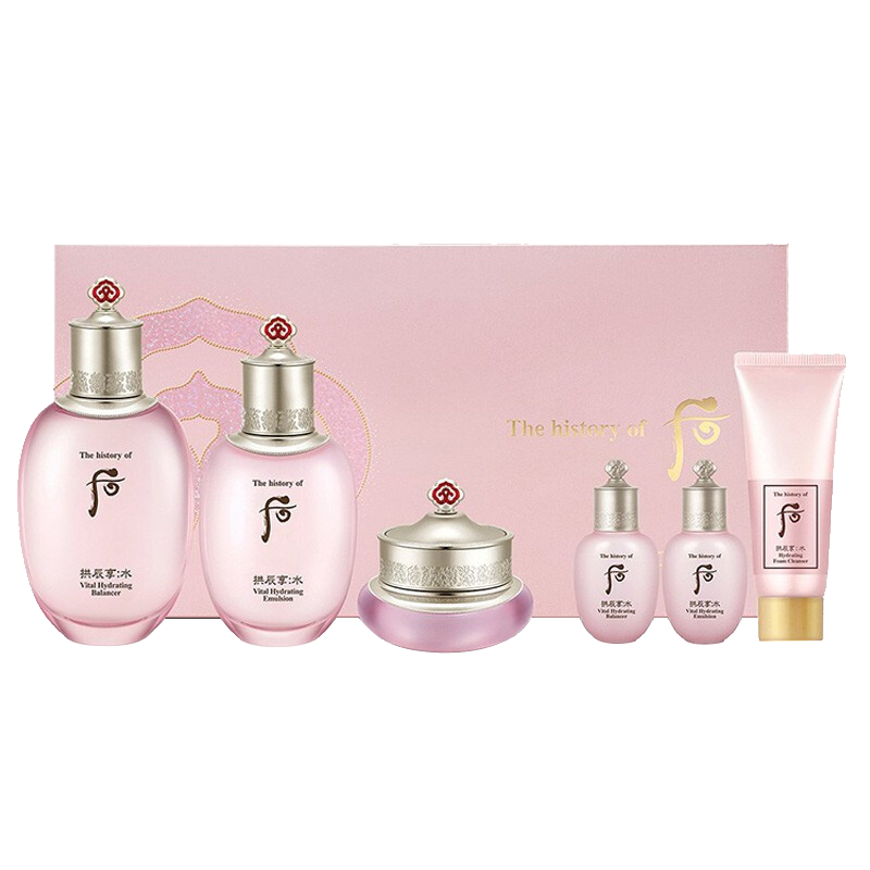 whoo清爽保湿护肤品套装