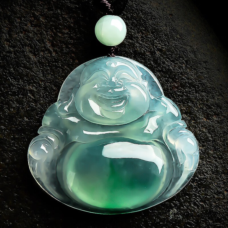 绿翠玉楼 弥勒佛翡翠吊坠