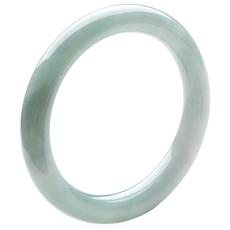 千载一玉 冰油青玉翡翠手镯