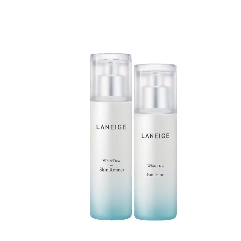 兰芝 臻白晶透水乳套装