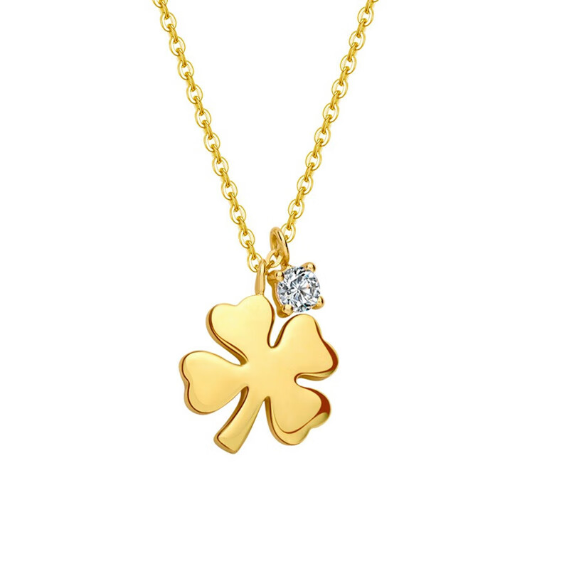 阿菲娜 四叶草锁骨链
