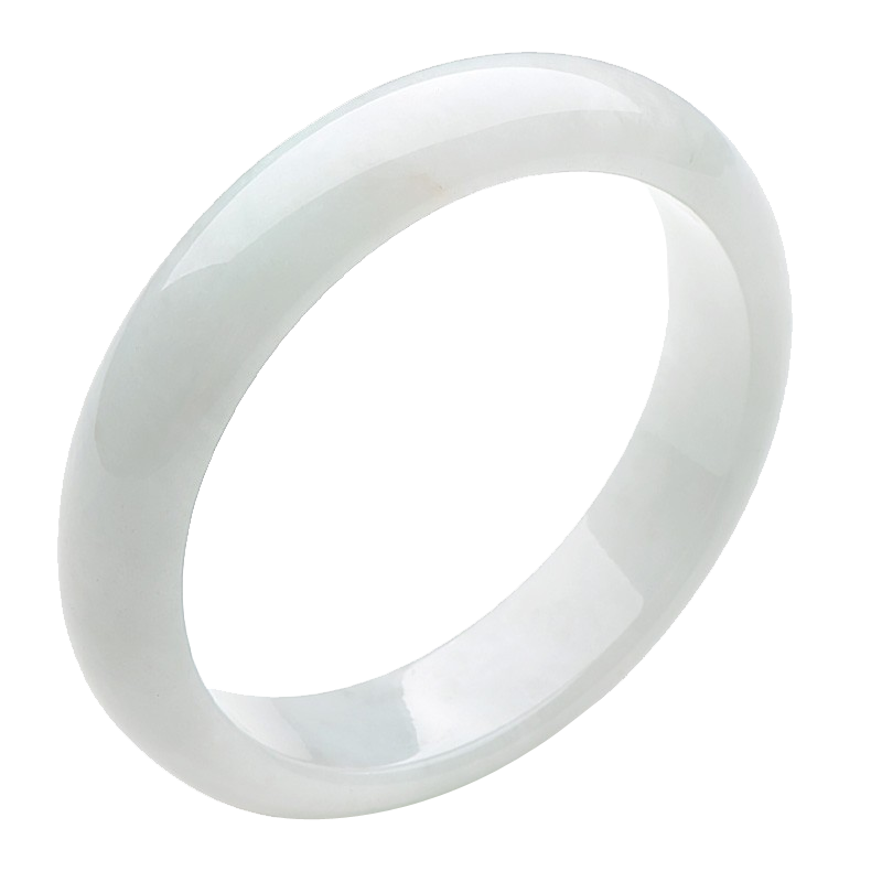 可玉可求 淡绿色 翡翠手镯