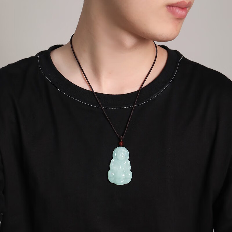 珍唯伊 观音翡翠吊坠