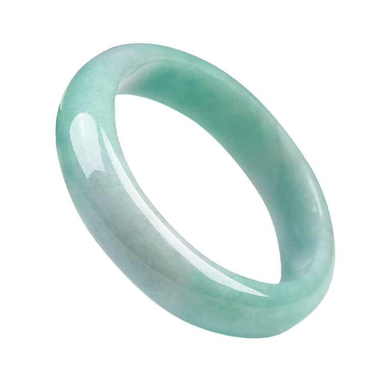 艾选潮品 冰糯种天然翡翠手镯