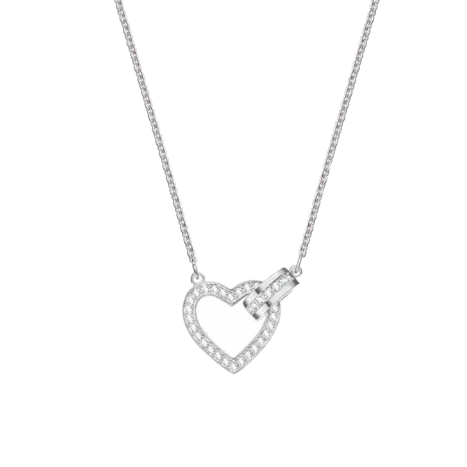 施华洛世奇 绳结爱心项链