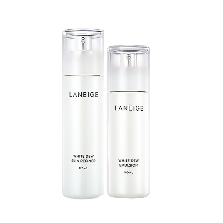 兰芝 臻白晶透水乳护肤套装